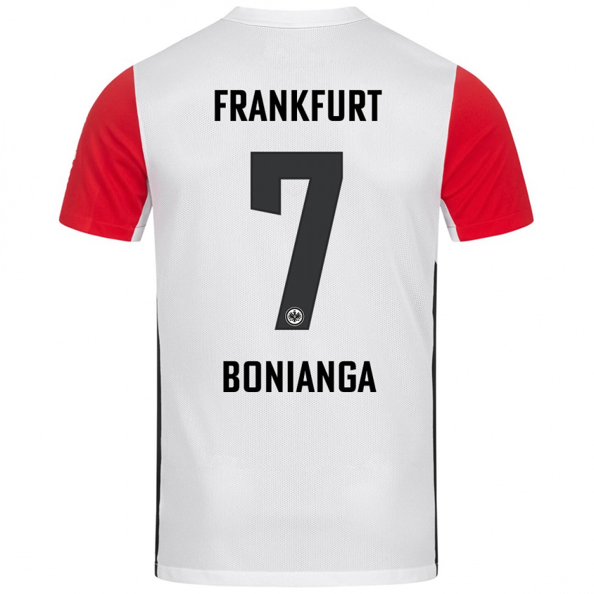 Kinder Phinees Bonianga #7 Weiß Rot Heimtrikot Trikot 2024/25 T-Shirt Österreich