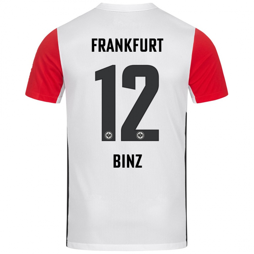 Kinder Sam Binz #12 Weiß Rot Heimtrikot Trikot 2024/25 T-Shirt Österreich