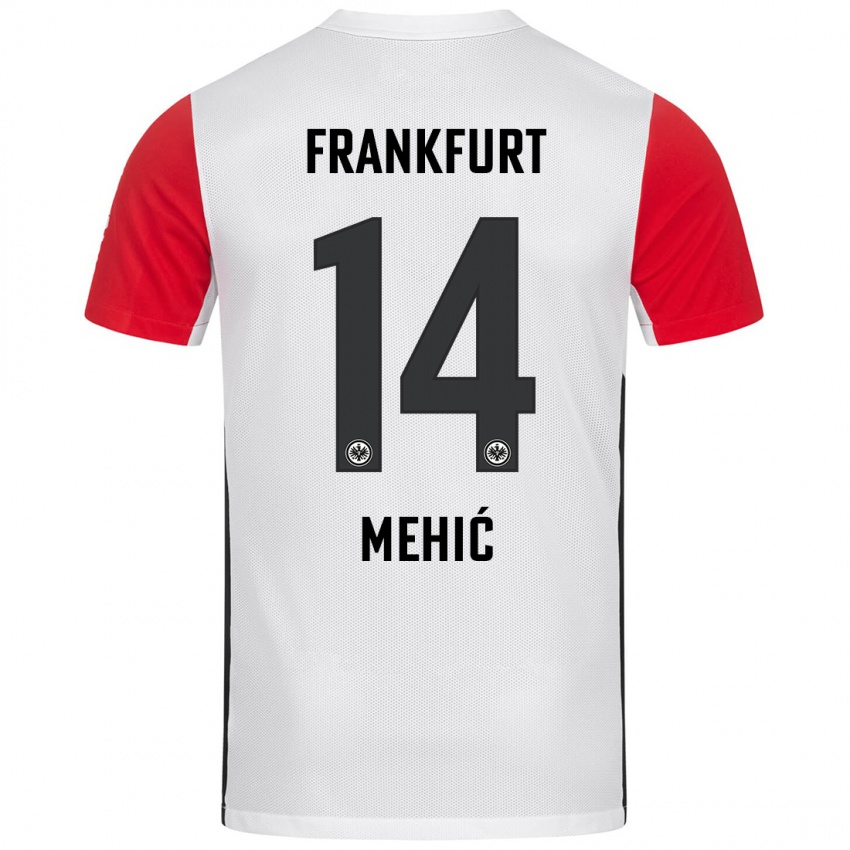 Kinder Liam Mehić #14 Weiß Rot Heimtrikot Trikot 2024/25 T-Shirt Österreich