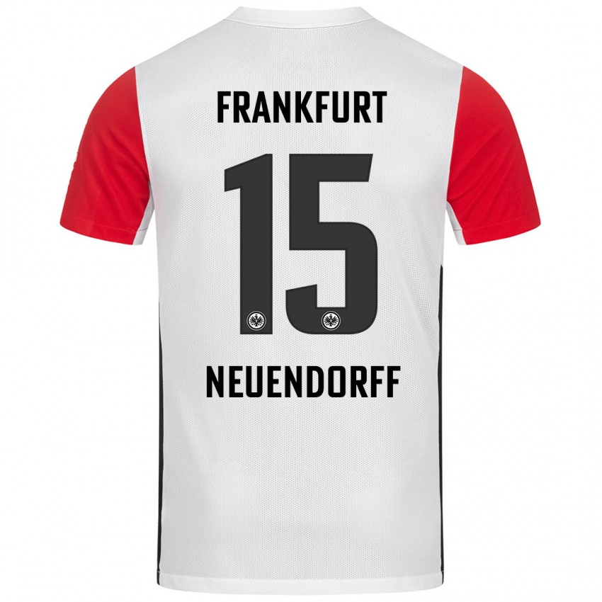 Kinder Nilo Neuendorff #15 Weiß Rot Heimtrikot Trikot 2024/25 T-Shirt Österreich