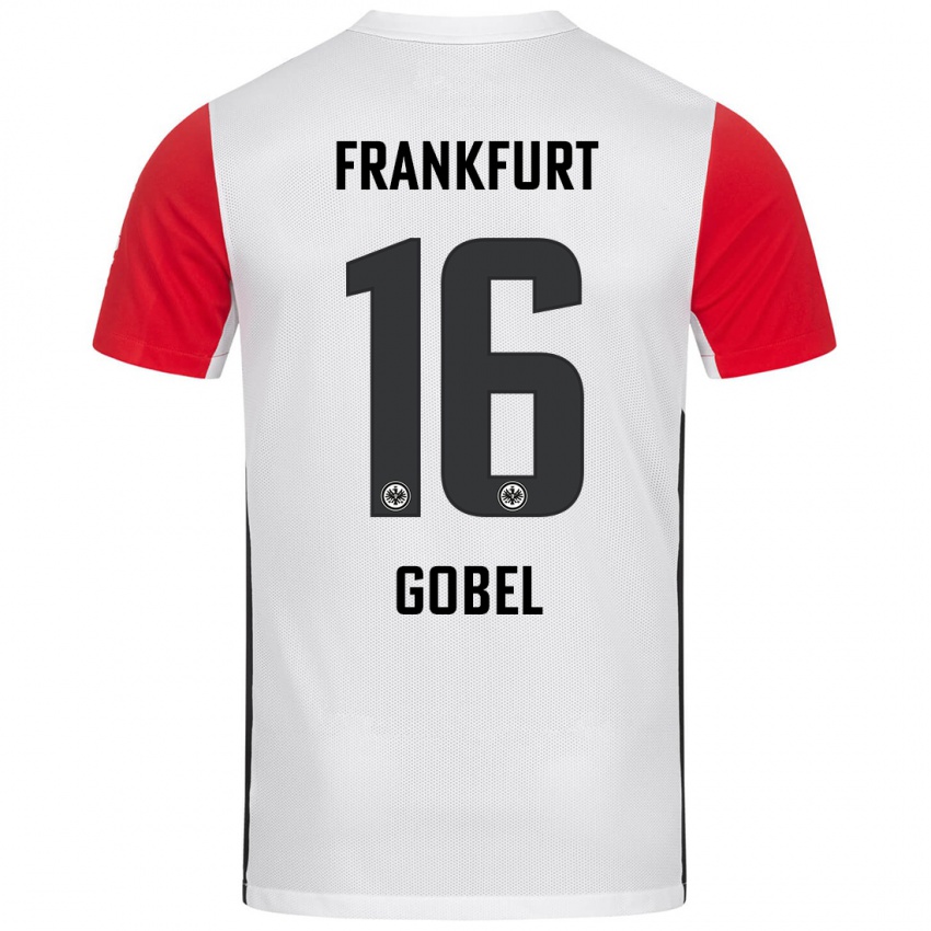 Kinder Marlon Göbel #16 Weiß Rot Heimtrikot Trikot 2024/25 T-Shirt Österreich