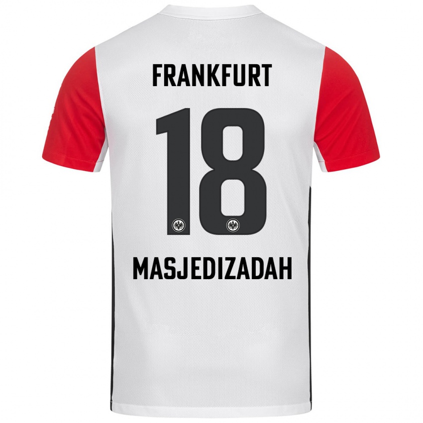 Kinder Abolfazl Masjedizadah #18 Weiß Rot Heimtrikot Trikot 2024/25 T-Shirt Österreich