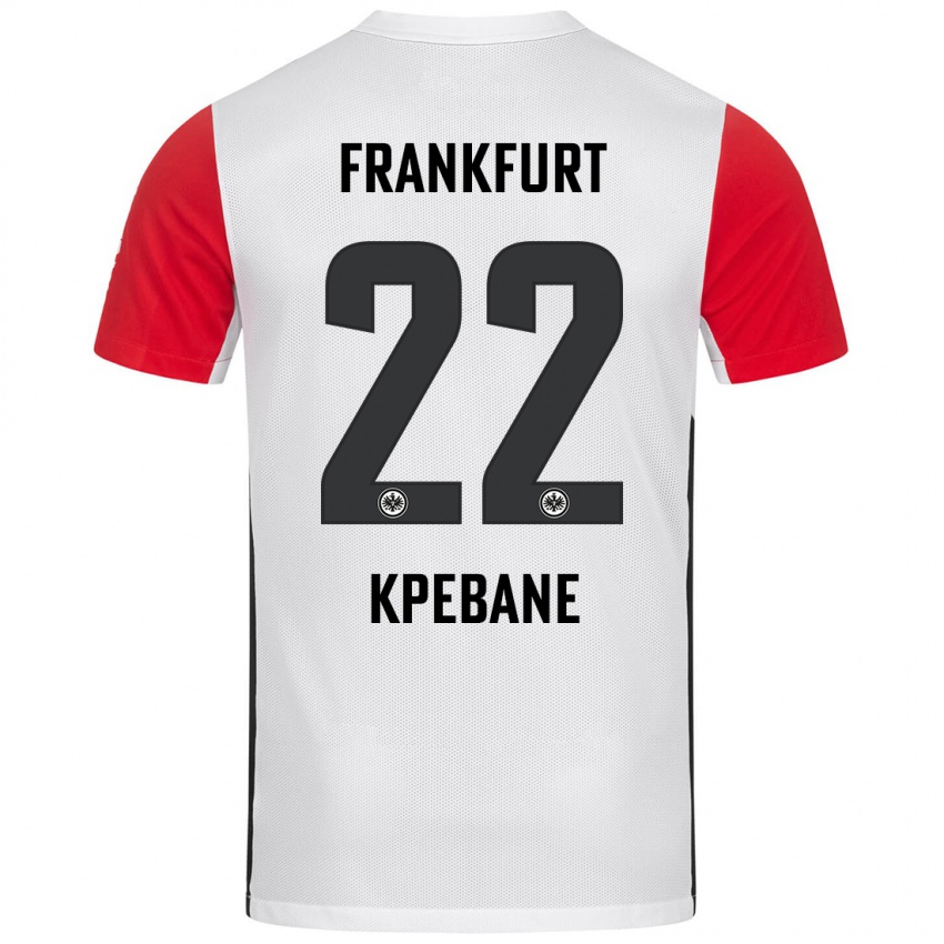 Kinder Tamiou Kpebane #22 Weiß Rot Heimtrikot Trikot 2024/25 T-Shirt Österreich