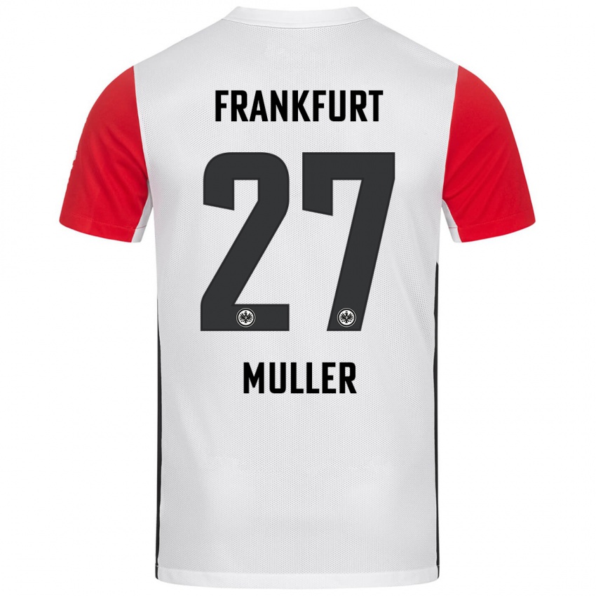 Kinder Mark Müller #27 Weiß Rot Heimtrikot Trikot 2024/25 T-Shirt Österreich