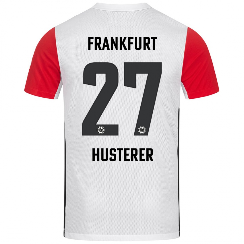 Kinder Lean Husterer #27 Weiß Rot Heimtrikot Trikot 2024/25 T-Shirt Österreich