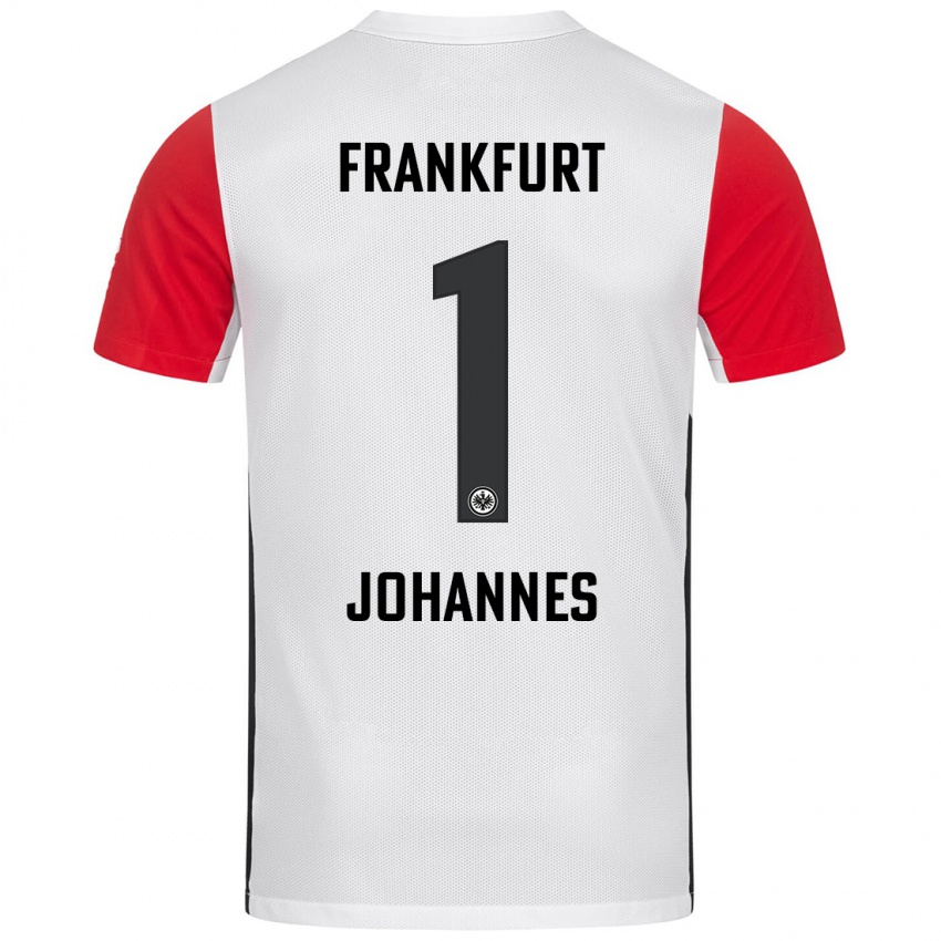 Kinder Stina Johannes #1 Weiß Rot Heimtrikot Trikot 2024/25 T-Shirt Österreich