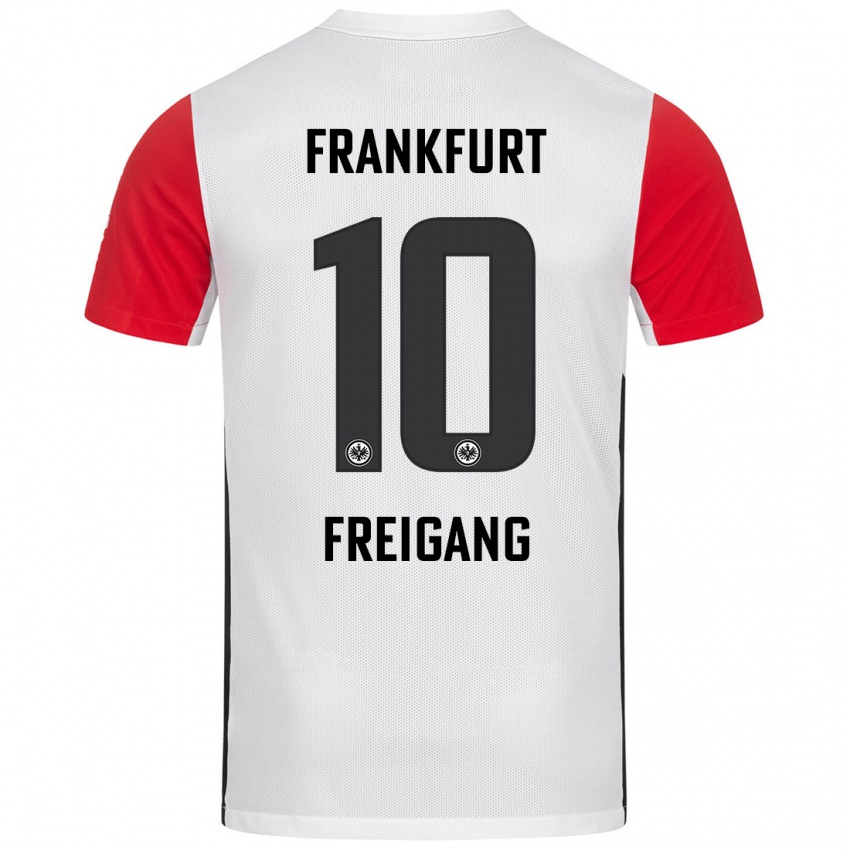 Kinder Laura Freigang #10 Weiß Rot Heimtrikot Trikot 2024/25 T-Shirt Österreich