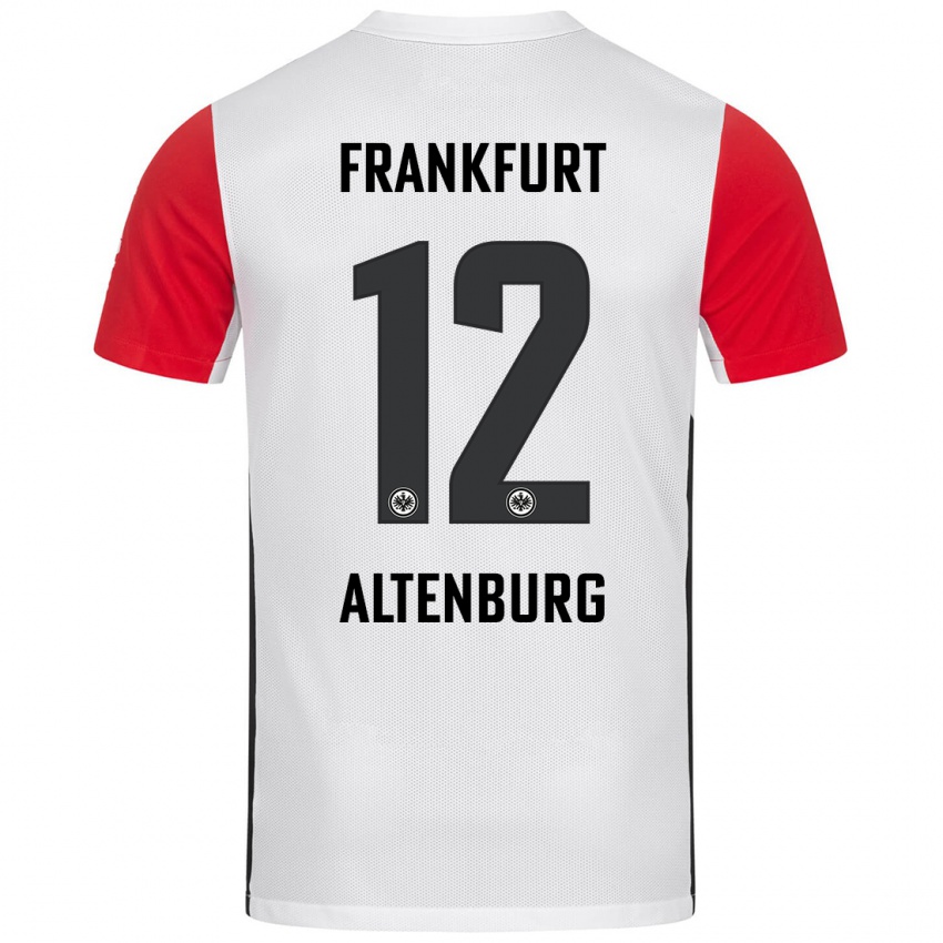 Kinder Lina Altenburg #12 Weiß Rot Heimtrikot Trikot 2024/25 T-Shirt Österreich