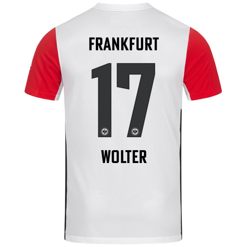 Kinder Pia-Sophie Wolter #17 Weiß Rot Heimtrikot Trikot 2024/25 T-Shirt Österreich