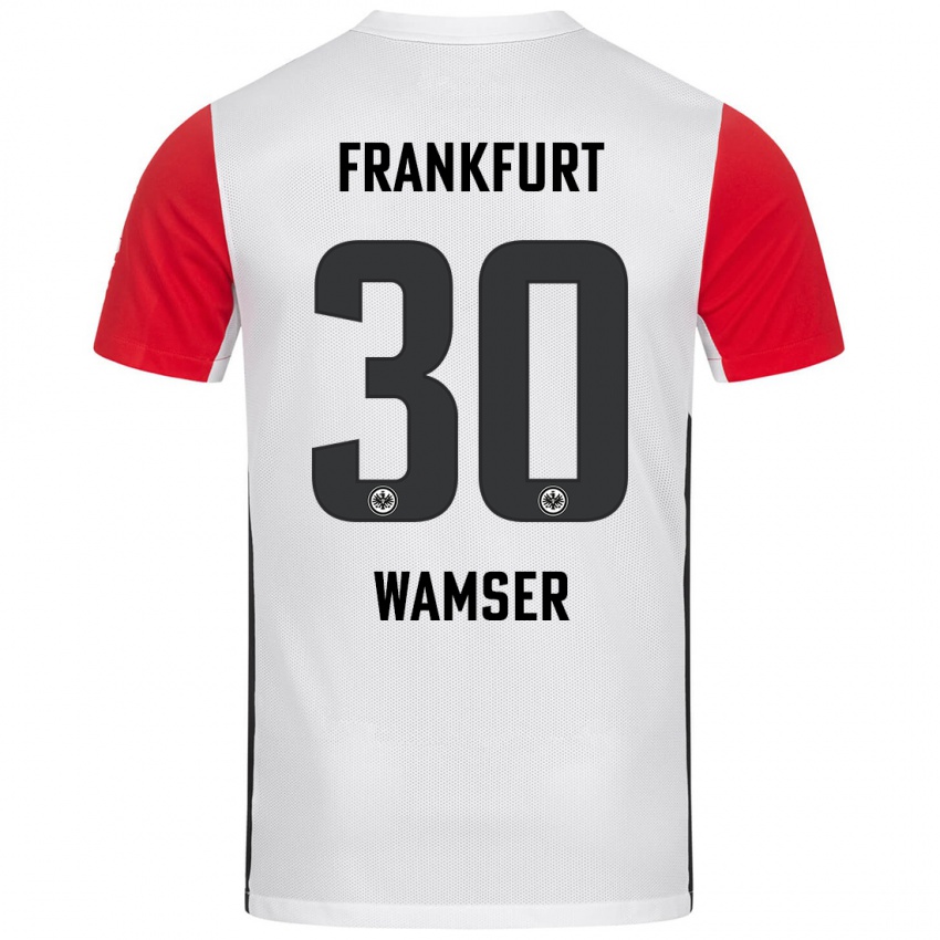 Kinder Carlotta Wamser #30 Weiß Rot Heimtrikot Trikot 2024/25 T-Shirt Österreich