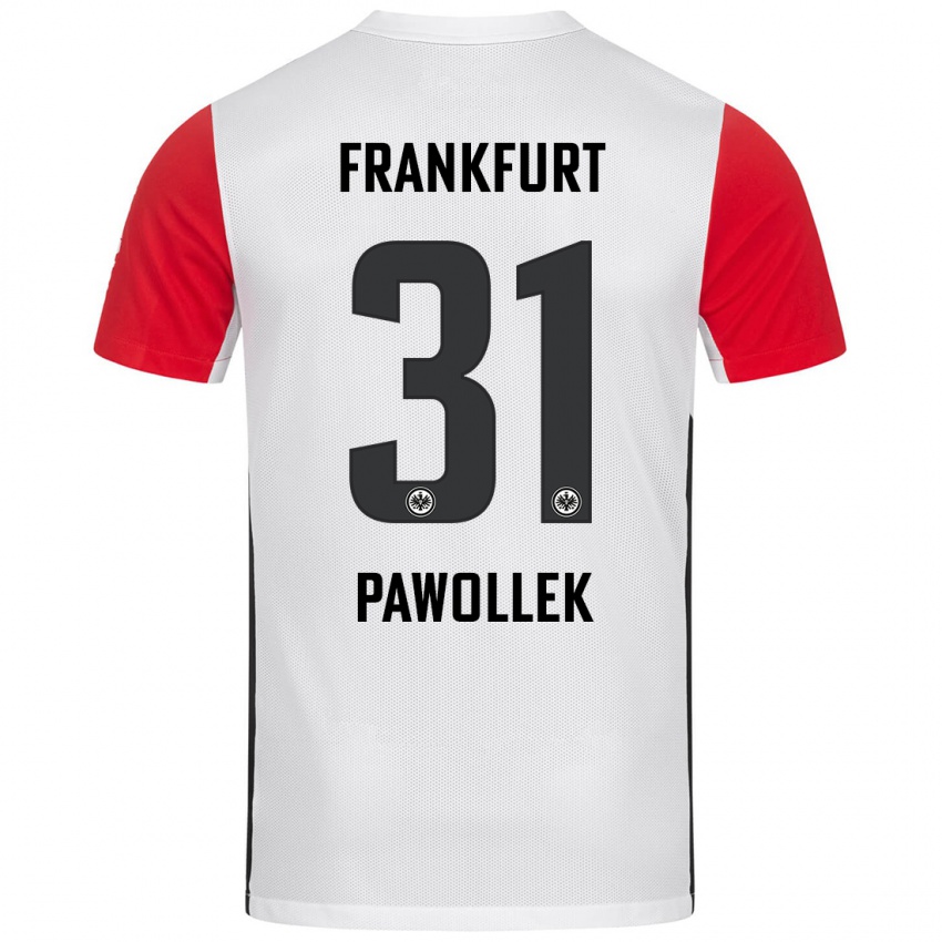 Kinder Tanja Pawollek #31 Weiß Rot Heimtrikot Trikot 2024/25 T-Shirt Österreich