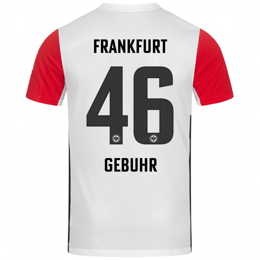 Kinder Dario Gebuhr #46 Weiß Rot Heimtrikot Trikot 2024/25 T-Shirt Österreich