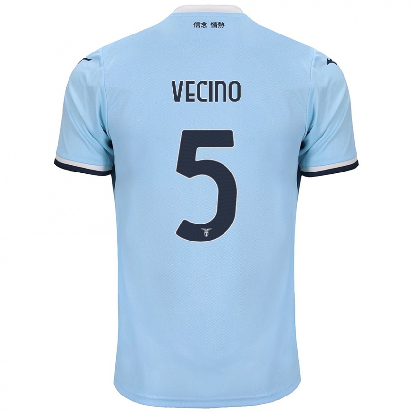 Kinder Matías Vecino #5 Blau Heimtrikot Trikot 2024/25 T-Shirt Österreich