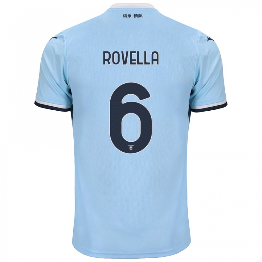 Kinder Nicolo Rovella #6 Blau Heimtrikot Trikot 2024/25 T-Shirt Österreich