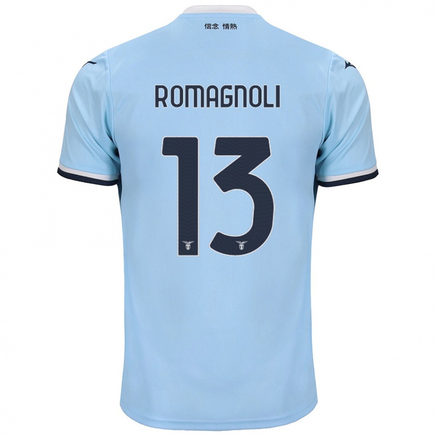 Kinder Alessio Romagnoli #13 Blau Heimtrikot Trikot 2024/25 T-Shirt Österreich