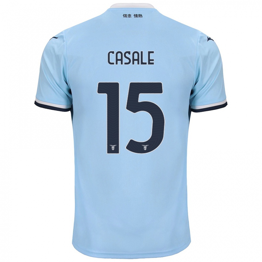 Kinder Nicolò Casale #15 Blau Heimtrikot Trikot 2024/25 T-Shirt Österreich