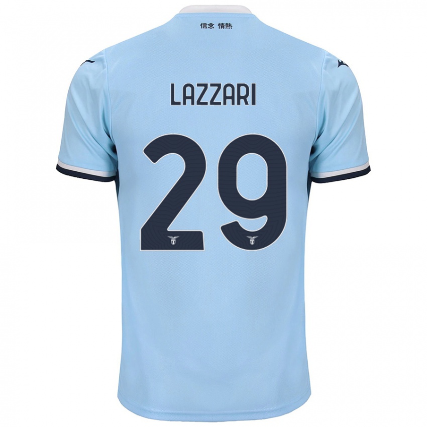 Kinder Manuel Lazzari #29 Blau Heimtrikot Trikot 2024/25 T-Shirt Österreich