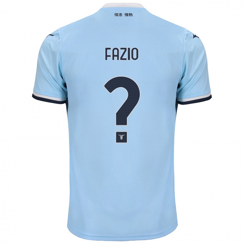 Kinder Francesco Fazio #0 Blau Heimtrikot Trikot 2024/25 T-Shirt Österreich