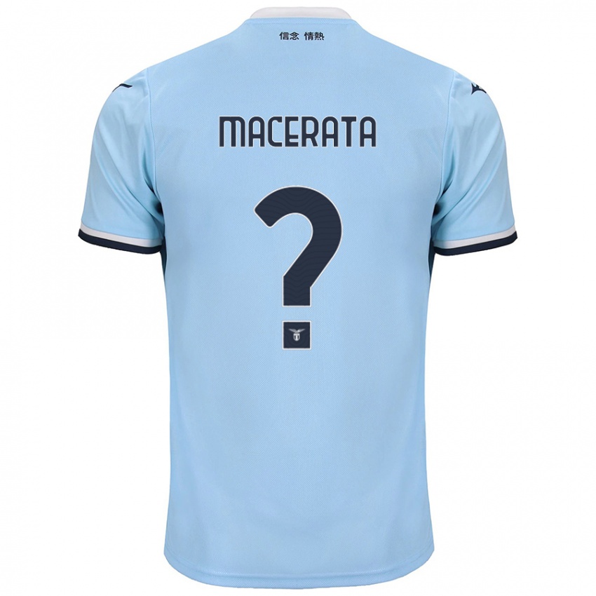 Kinder Francesco Macerata #0 Blau Heimtrikot Trikot 2024/25 T-Shirt Österreich