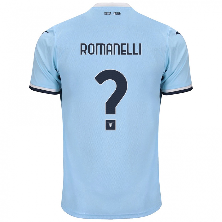 Kinder Nicolas Romanelli #0 Blau Heimtrikot Trikot 2024/25 T-Shirt Österreich