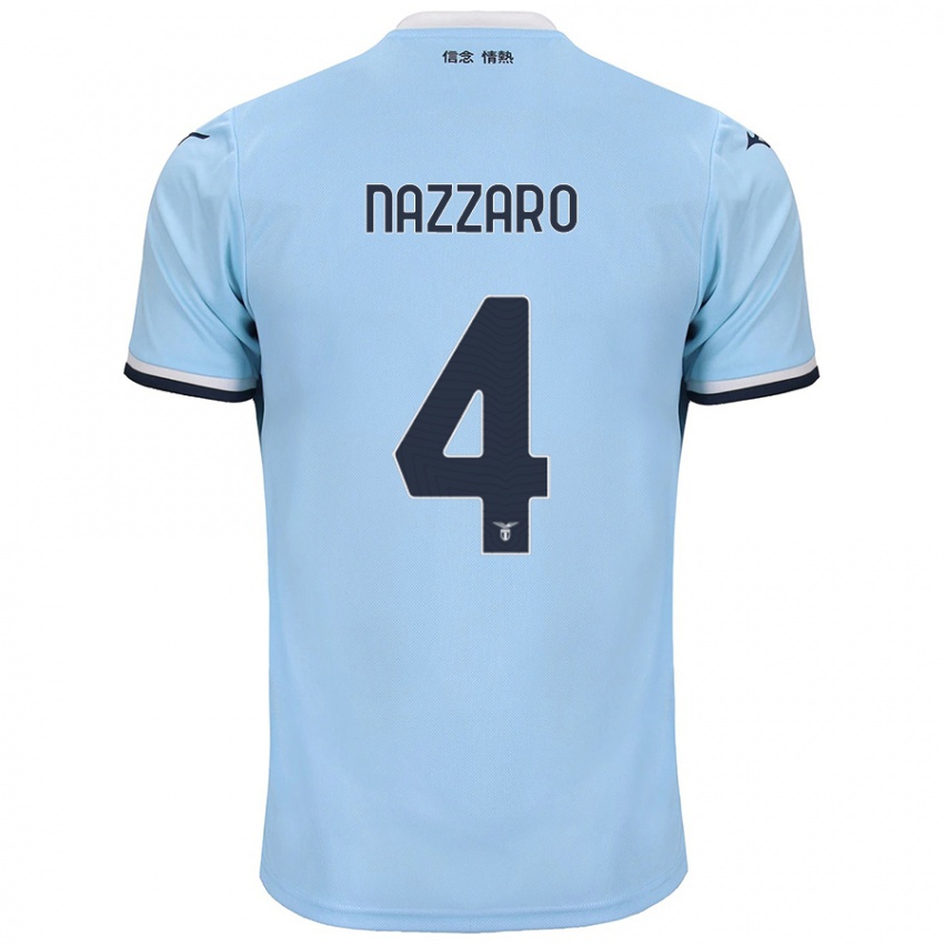 Kinder Marco Nazzaro #4 Blau Heimtrikot Trikot 2024/25 T-Shirt Österreich