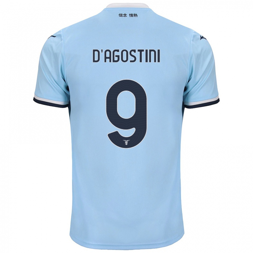 Kinder Lorenzo D'agostini #9 Blau Heimtrikot Trikot 2024/25 T-Shirt Österreich