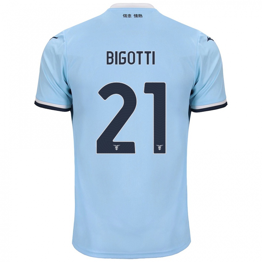 Kinder Massimo Bigotti #21 Blau Heimtrikot Trikot 2024/25 T-Shirt Österreich