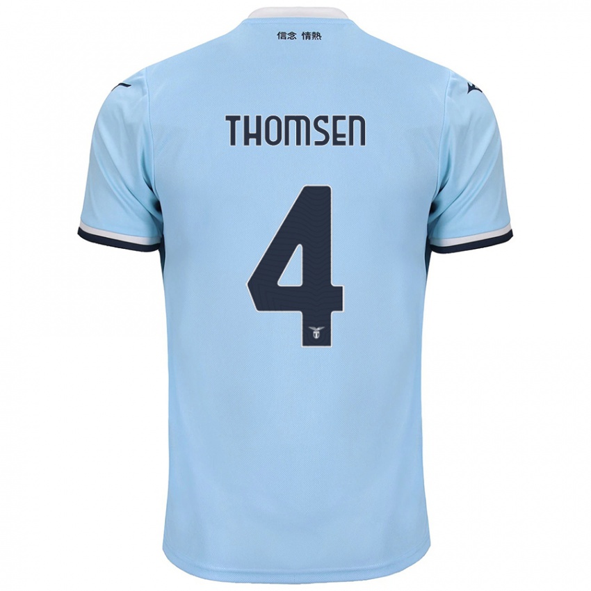 Kinder Maria Møller Thomsen #4 Blau Heimtrikot Trikot 2024/25 T-Shirt Österreich