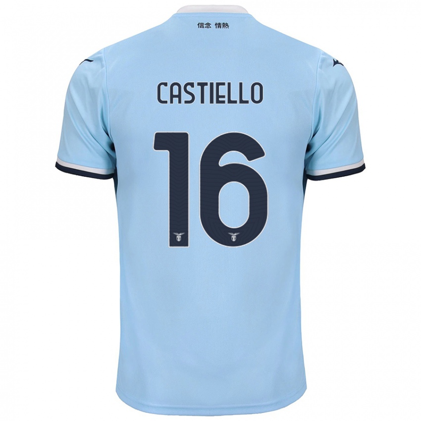 Kinder Antonietta Castiello #16 Blau Heimtrikot Trikot 2024/25 T-Shirt Österreich