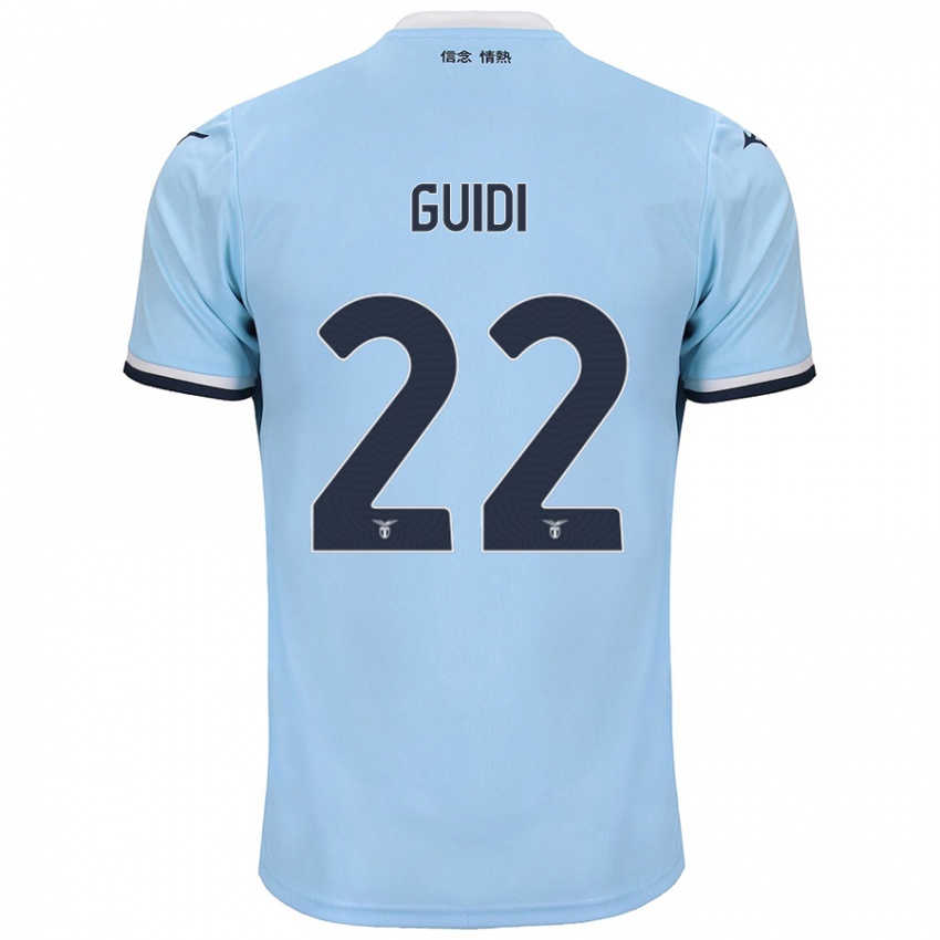 Kinder Emma Guidi #22 Blau Heimtrikot Trikot 2024/25 T-Shirt Österreich