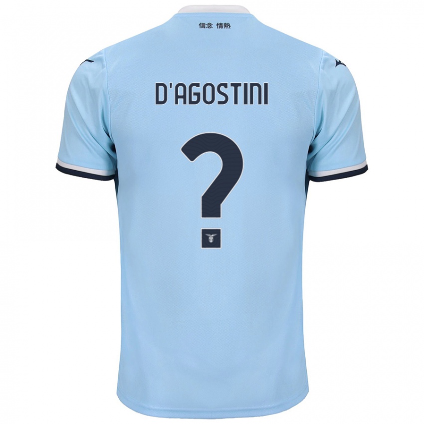 Kinder Stefano D'agostini #0 Blau Heimtrikot Trikot 2024/25 T-Shirt Österreich