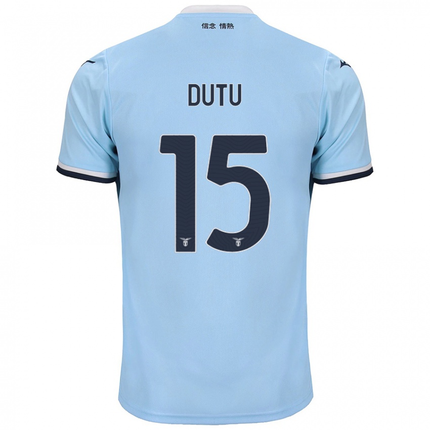 Kinder Matteo Dutu #15 Blau Heimtrikot Trikot 2024/25 T-Shirt Österreich