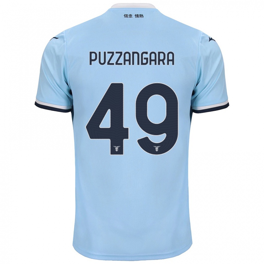 Kinder Angelo Antonio Puzzangara #49 Blau Heimtrikot Trikot 2024/25 T-Shirt Österreich