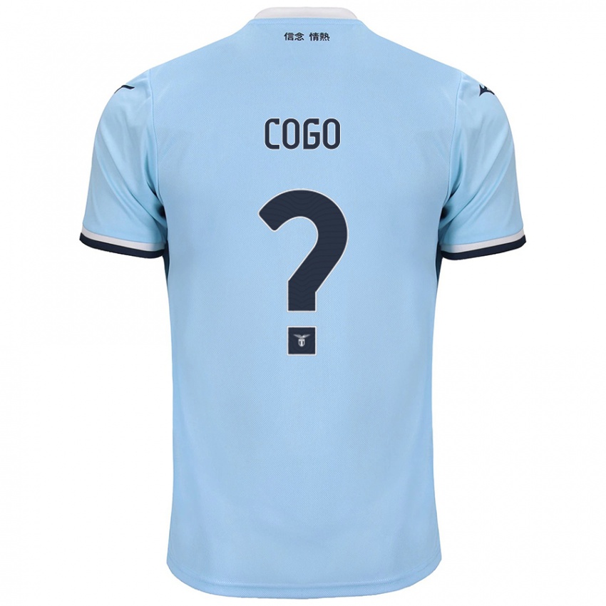 Kinder Giovanni Cogo #0 Blau Heimtrikot Trikot 2024/25 T-Shirt Österreich