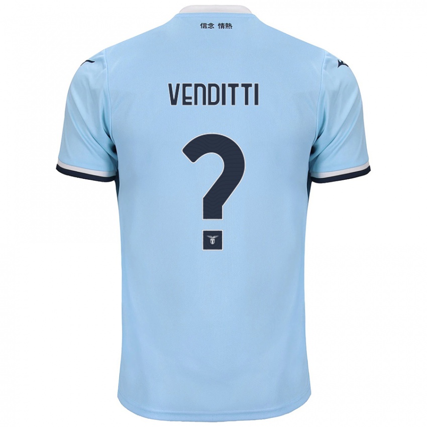 Kinder Pietro Venditti #0 Blau Heimtrikot Trikot 2024/25 T-Shirt Österreich