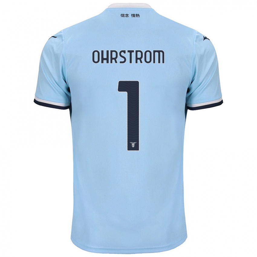 Kinder Stephanie Ohrstrom #1 Blau Heimtrikot Trikot 2024/25 T-Shirt Österreich