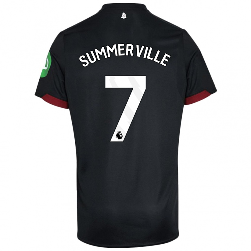 Kinder Crysencio Summerville #7 Schwarz Weiß Auswärtstrikot Trikot 2024/25 T-Shirt Österreich