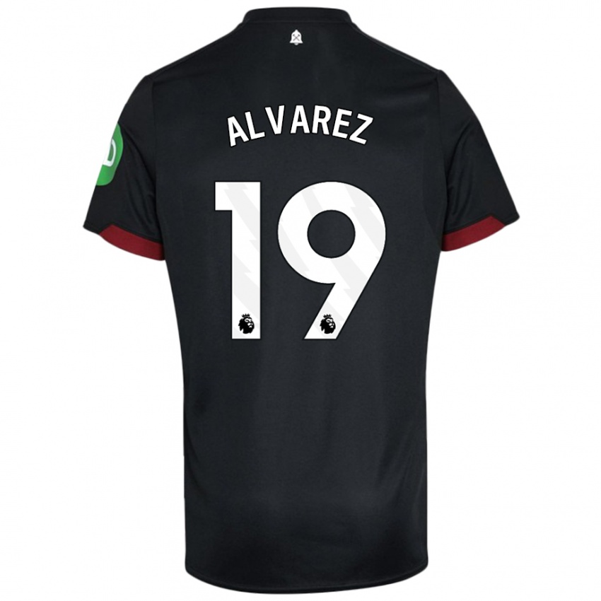 Kinder Edson Alvarez #19 Schwarz Weiß Auswärtstrikot Trikot 2024/25 T-Shirt Österreich