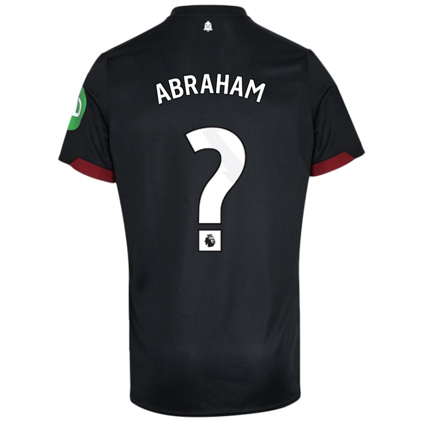 Kinder Dondre Abraham #0 Schwarz Weiß Auswärtstrikot Trikot 2024/25 T-Shirt Österreich