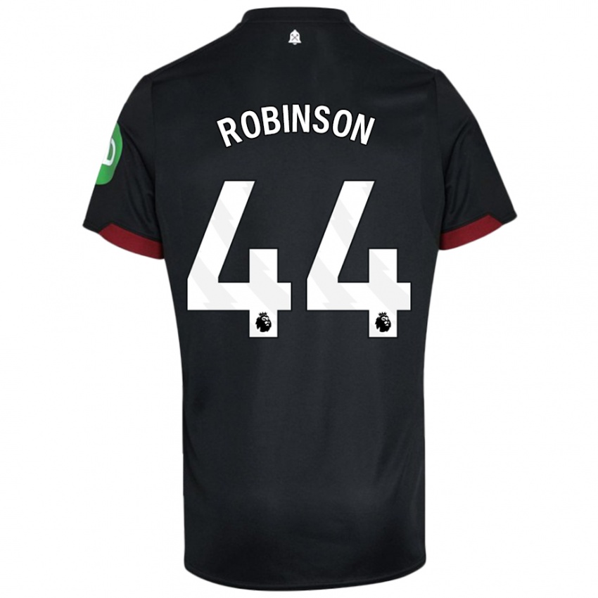 Kinder Junior Robinson #44 Schwarz Weiß Auswärtstrikot Trikot 2024/25 T-Shirt Österreich