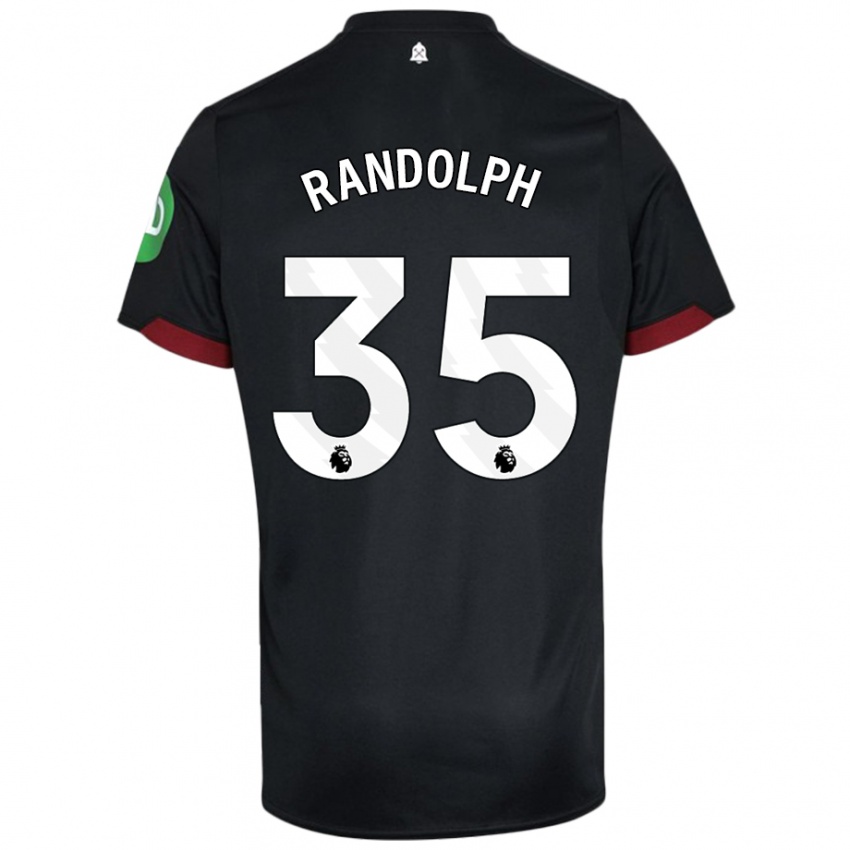 Kinder Darren Randolph #35 Schwarz Weiß Auswärtstrikot Trikot 2024/25 T-Shirt Österreich