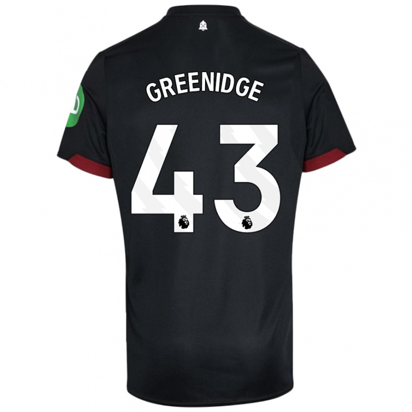 Kinder Will Greenidge #43 Schwarz Weiß Auswärtstrikot Trikot 2024/25 T-Shirt Österreich