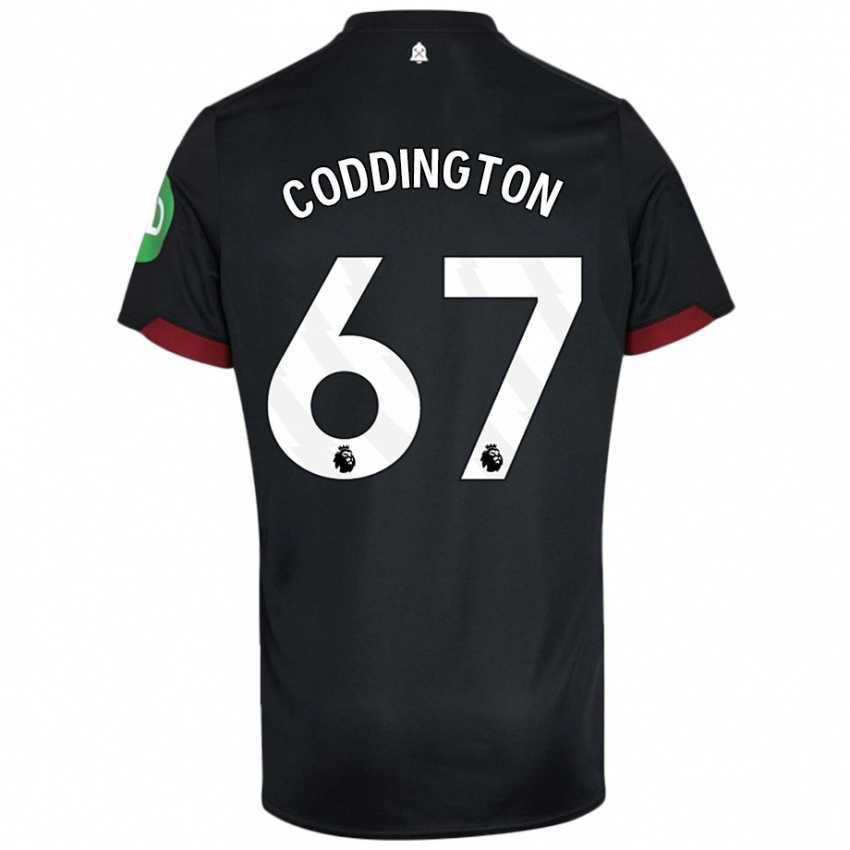 Kinder Remy Coddington #67 Schwarz Weiß Auswärtstrikot Trikot 2024/25 T-Shirt Österreich