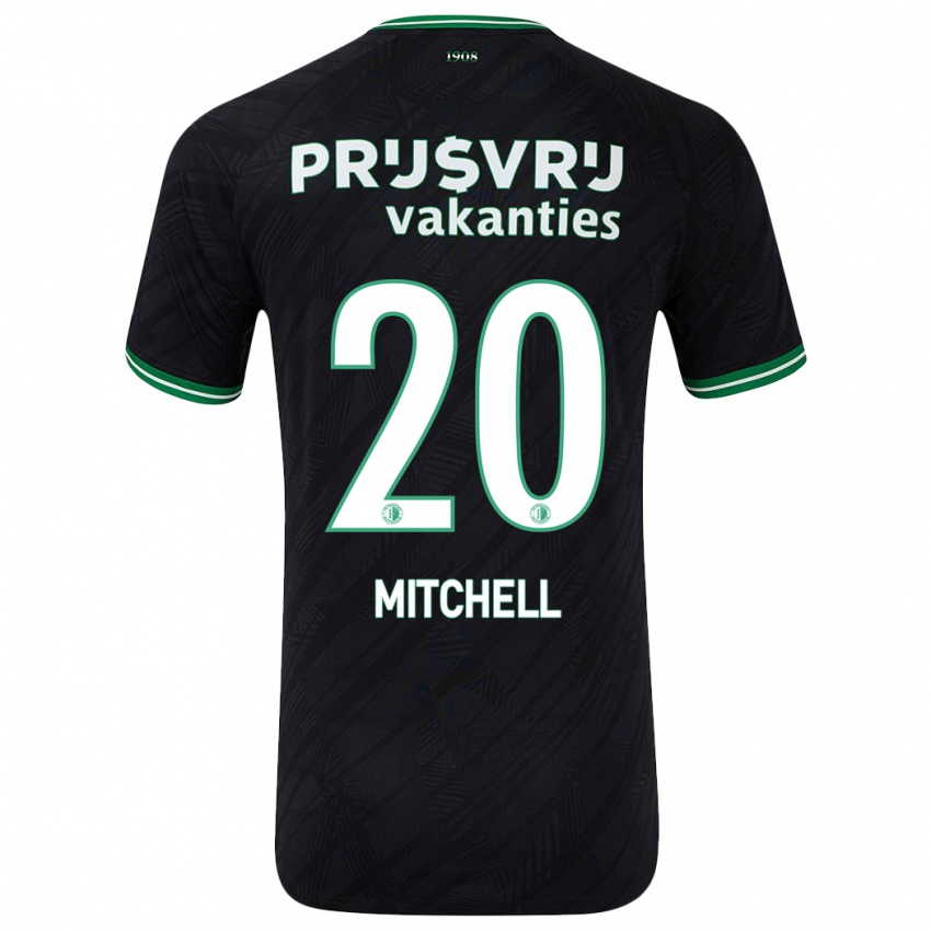 Kinder Jeyland Mitchell #20 Schwarz Grün Auswärtstrikot Trikot 2024/25 T-Shirt Österreich