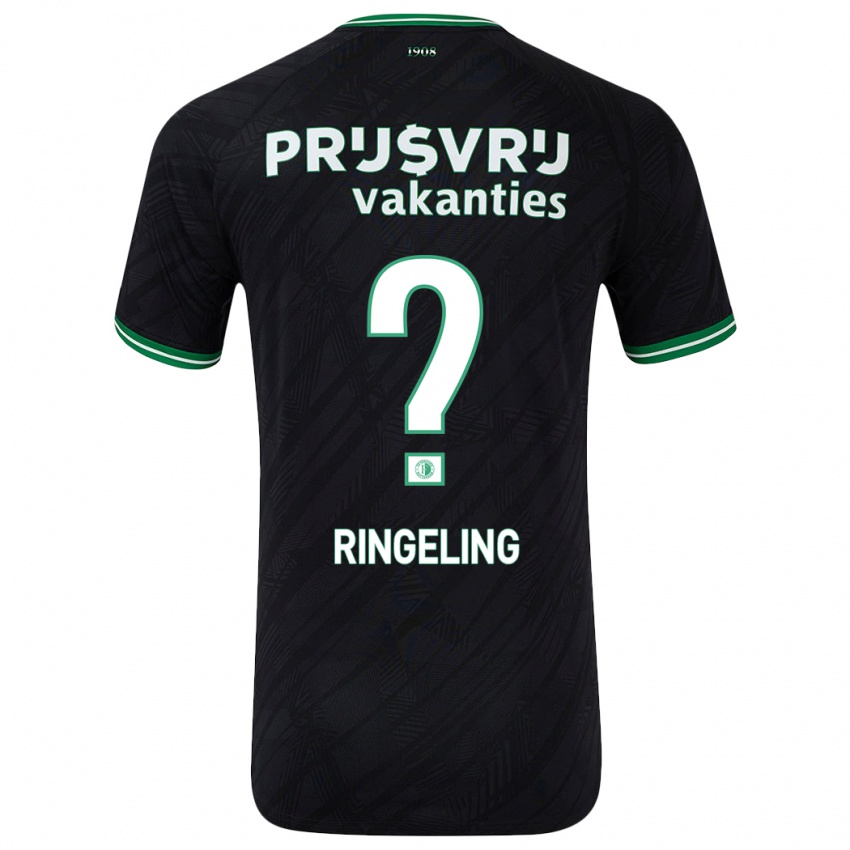 Kinder Sam Ringeling #0 Schwarz Grün Auswärtstrikot Trikot 2024/25 T-Shirt Österreich