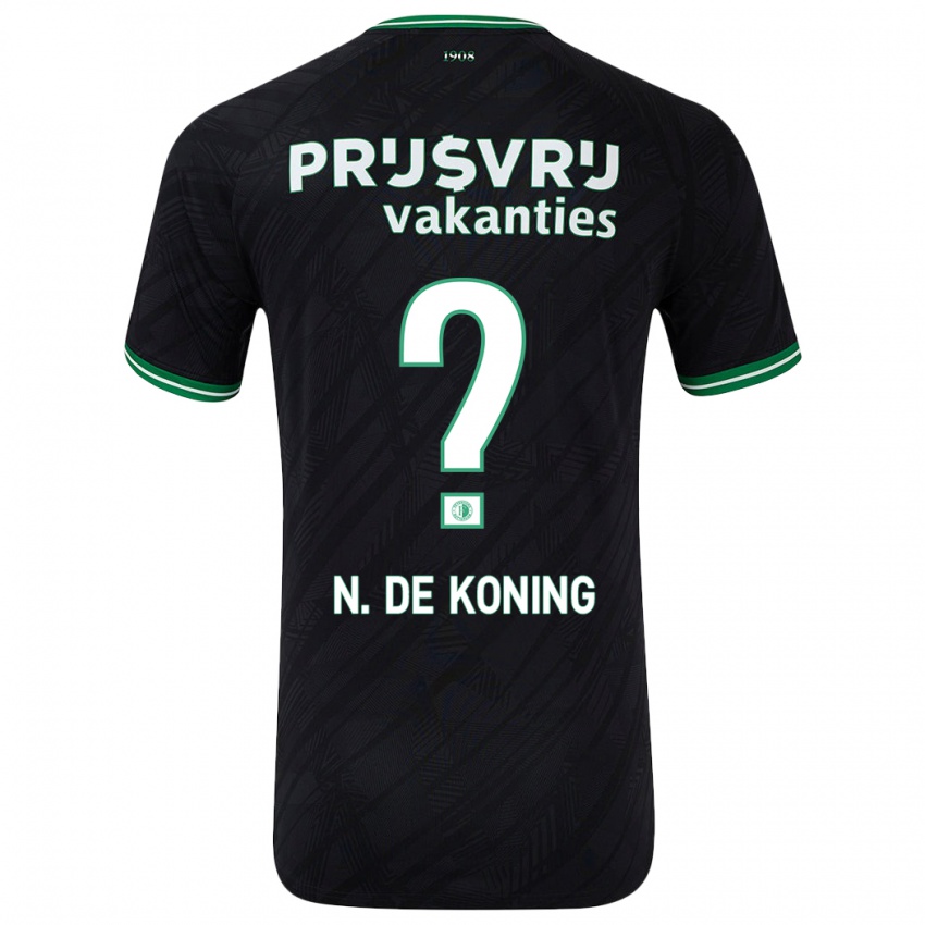 Kinder Nick De Koning #0 Schwarz Grün Auswärtstrikot Trikot 2024/25 T-Shirt Österreich