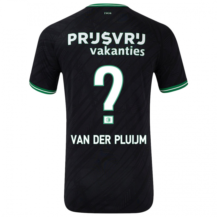 Kinder Marvin Van Der Pluijm #0 Schwarz Grün Auswärtstrikot Trikot 2024/25 T-Shirt Österreich