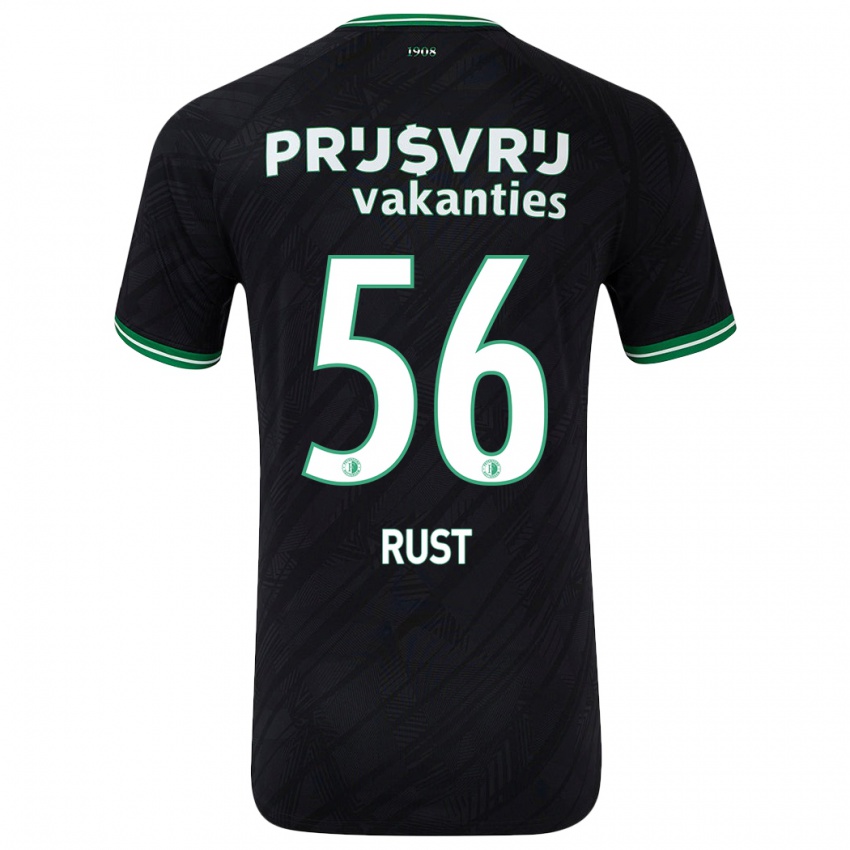 Kinder Fabiano Rust #56 Schwarz Grün Auswärtstrikot Trikot 2024/25 T-Shirt Österreich