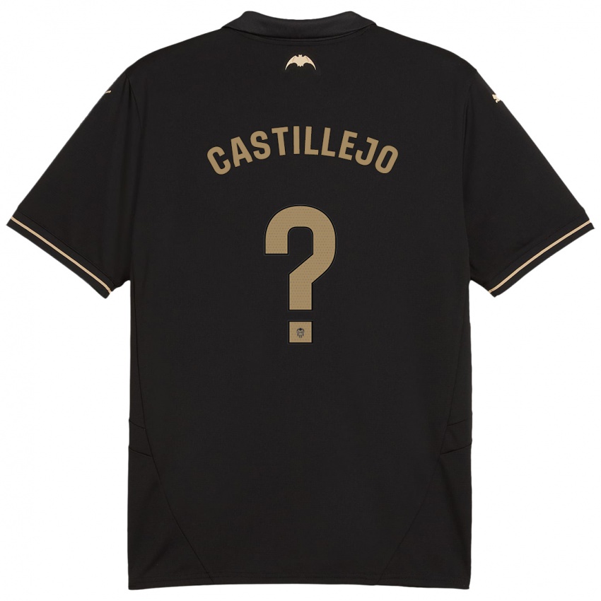 Kinder Samu Castillejo #0 Schwarz Auswärtstrikot Trikot 2024/25 T-Shirt Österreich