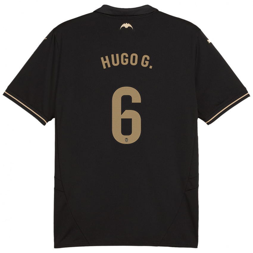 Kinder Hugo Guillamon #6 Schwarz Auswärtstrikot Trikot 2024/25 T-Shirt Österreich